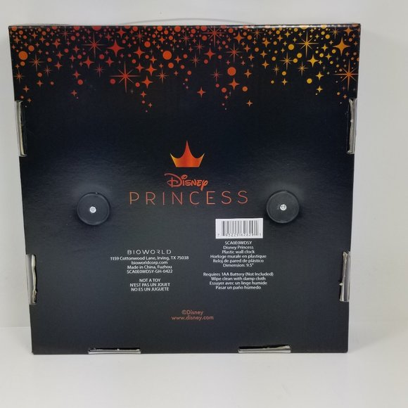 Disney Princess Wall Clock Office Home Wall Decor 9.5 Inches - Picture 6 of 6